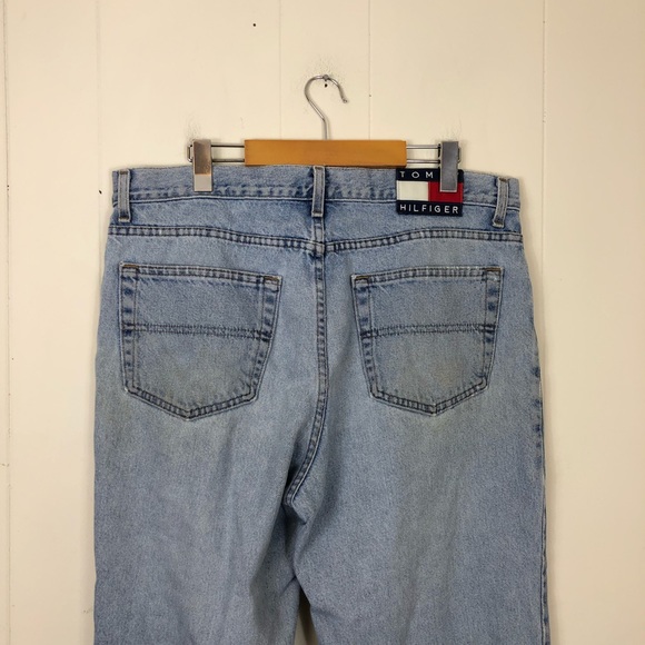 Vintage Tommy Hilfiger Light Wash Jeans Sz 34 - Picture 8 of 11